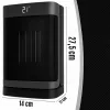 Extralink keramiskais elektriskais torņa sildītājs 1500W LED tālvadība