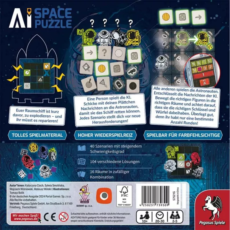 A.I. Space Puzzle, galda spēle
