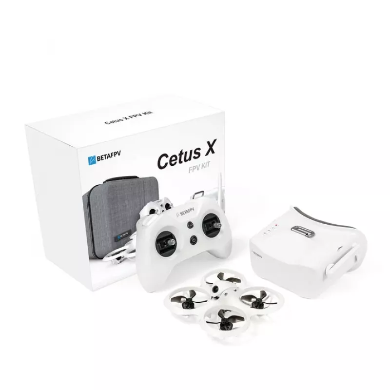 Drone BETAFPV Cetus X Kit ELRS — Ready-to-Fly FPV drone ar iekļautajām aizsargbrillēm
