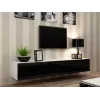 Cama viesistabas mēbeļu komplekts VIGO 22 balts/melns glancēts