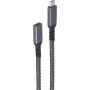 shiverpeaks ®-BASIC-S--USB-C pagarinātāja kabelis, 3.2, PD, tekstils, 0,5m (BS14-74003)