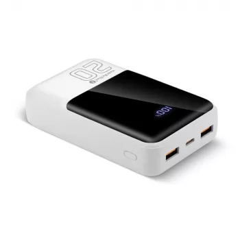 Ārējais akumulators everActive EB-20Q 20000 mAh, 2x USB izeja, 22.5W QC4.0 ātrā uzlāde