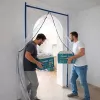putekļu aizsargdurvis renovācijai Xxl, putekļu aizkars 230X135 taisns