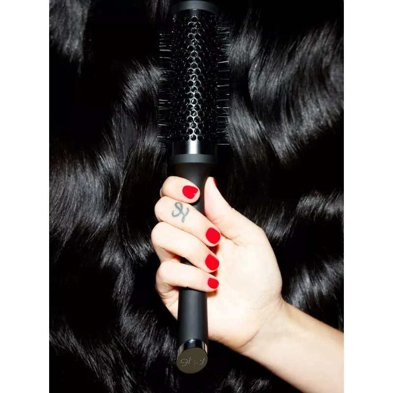 GHD Round Hair Brush Melns