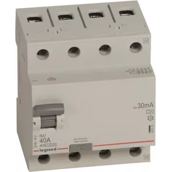 Noplūdes strāvas aizsargslēdzis Legrand 402075 — 40 A, 4 polu, 30 mA