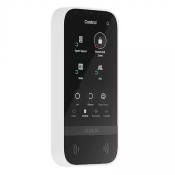 Keypad Ajax KeyPad TouchScreen RF balta ar bateriju darbināma