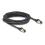 Tīkla kabelis DeLOCK RJ45 Cat.6A vīriešu uz vīriešu S/FTP 5 m melns