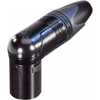 Neutrik XLR savienotājs, spraudnis, leņķveida Polu skaits: 3 Melns NC3MRX-B 1 gab. (NC3MRX-B)