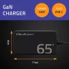 QOLTEC Charger 65W GaN Super Fast plāns PD 5-20V 3.25A USB-C