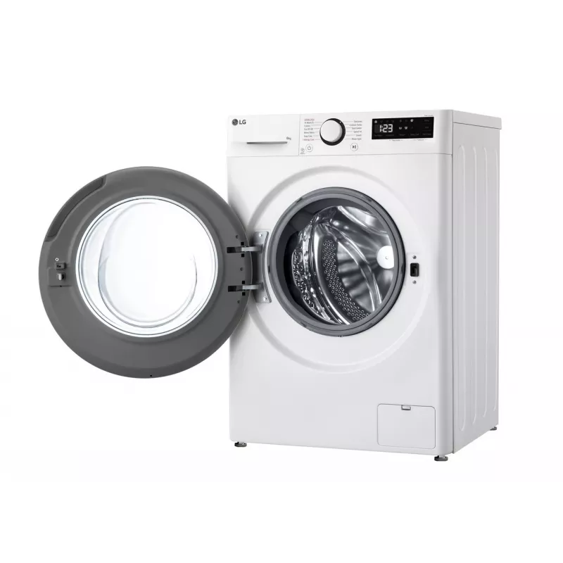 LG | Veļas mazgājamā mašīna | F2WR508SWW | Energoefektivitātes klase A-10% | Priekšējā ielāde | Mazgāšanas ietilpība 8 kg | 1200 apgr./min | Dziļums 47.5 cm | Platums 60 cm | Displejs | LED | Tvaika funkcija