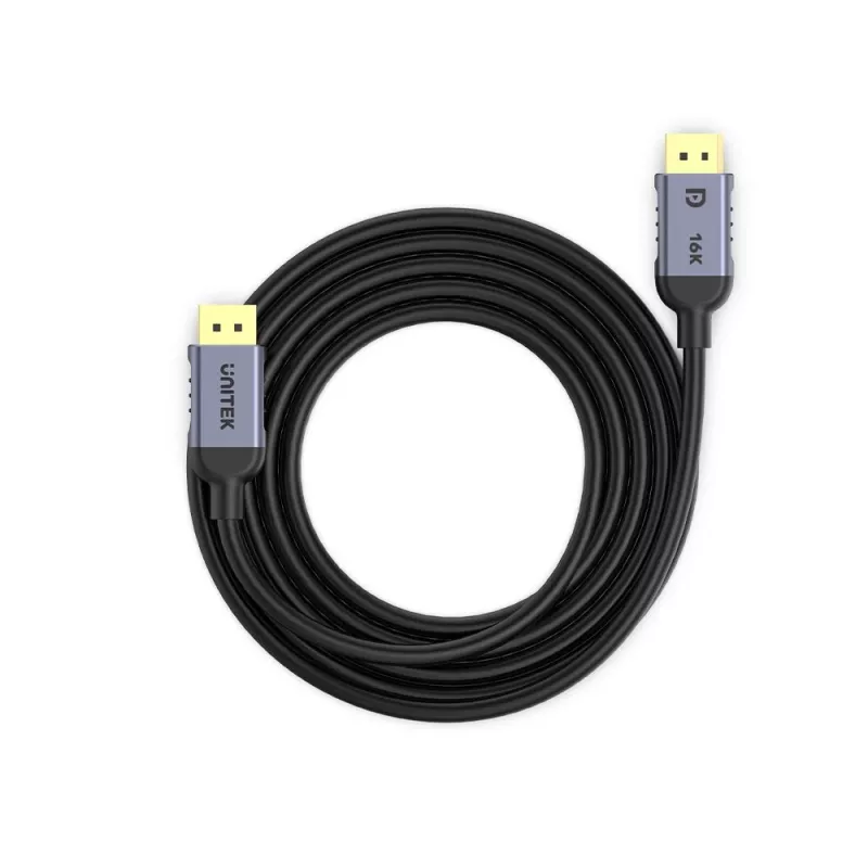 UNITEK C1628GY01-5M DisplayPort kabelis, melns/pelēks