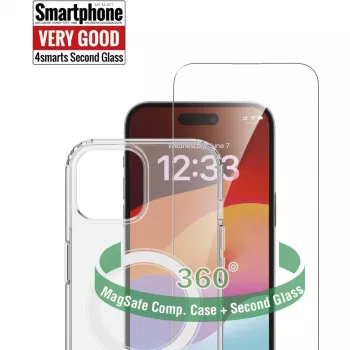 Vāciņa tipa maciņš 4smarts 540606 iPhone 15 Plus, caurspīdīgs, 17 cm