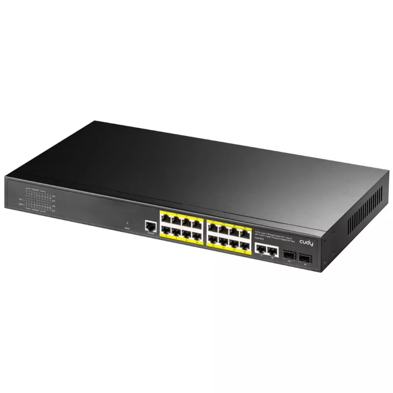 Pārvaldīts L2 Gigabit Ethernet slēdzis Cudy GS2018PS2 16 porti PoE