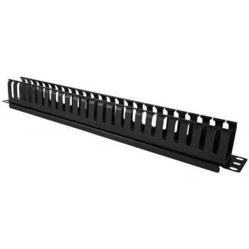 Kabeļu kaste Alantec PK008 sienas organizators 1U melna metāla/plastmasas