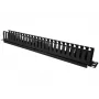 Kabeļu kaste Alantec PK008 sienas organizators 1U melna metāla/plastmasas