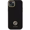 GUESS | GUHCP15M4DGPK | Aizmugurējais vāciņš | Apple | iPhone 15 Plus/14 Plus | TPU, Silikons, Mikrošķiedra | Melns