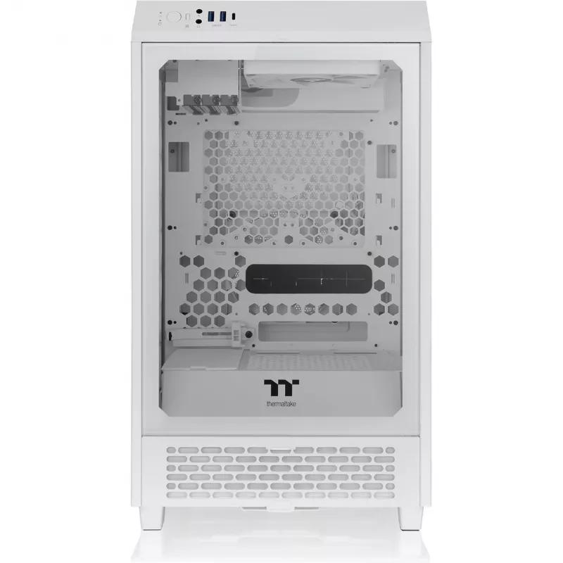Thermaltake The Tower 200 Micro-Tower Mini-ITX korpuss ar displeja logu balts