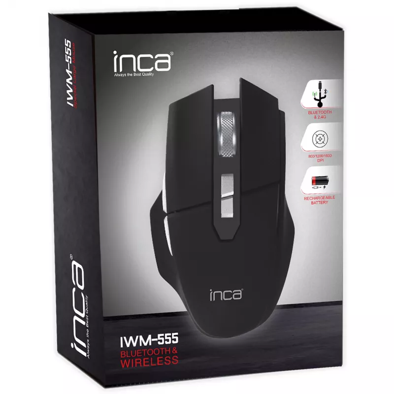 Cian Technology GmbH INCA pele IWM-555 Bluetooth un bezvadu akumulatora USB-C SW mazumtirdzniecībā - Pele - Bluetooth