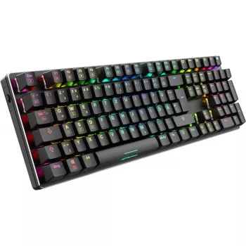 SKILLER SGK36W, Gaming tastatūra melna, DE izkārtojums, Huano Red