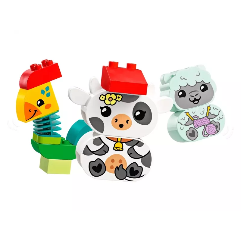 Konstrukciju rotaļlieta LEGO DUPLO Animal Train 10412 — 19 gab., vecumam no 1,5 gadiem, 170×60×430 mm