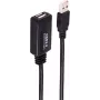 USB kabelis ShiverPeaks BS13-26085 15 m USB A melns USB 2.0