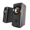 CREATIVE T60 2.0 kompakti Hi-Fi galda skaļruņi ar skaidru dialogu un apkārtējo skaņu, izmantojot Sound Blaster SmartComms komplektu, USB-C audio, mikrofona un austiņu portiem B
