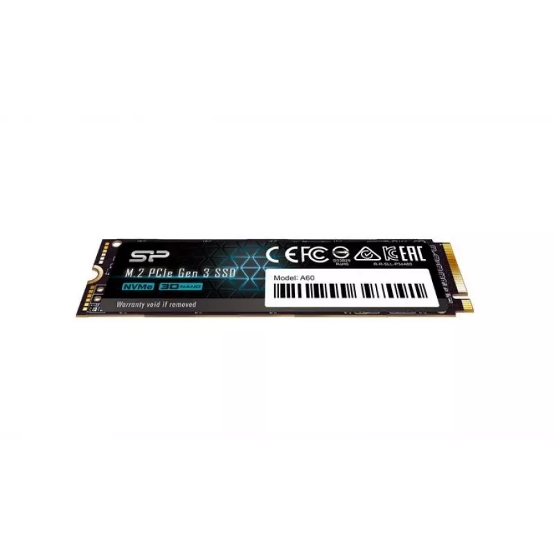 SSD M.2 NVMe Silicon Power P34A60 2 TB, PCIe 3.0 x4, lasīšana 2200 MB/s, rakstīšana 1600 MB/s
