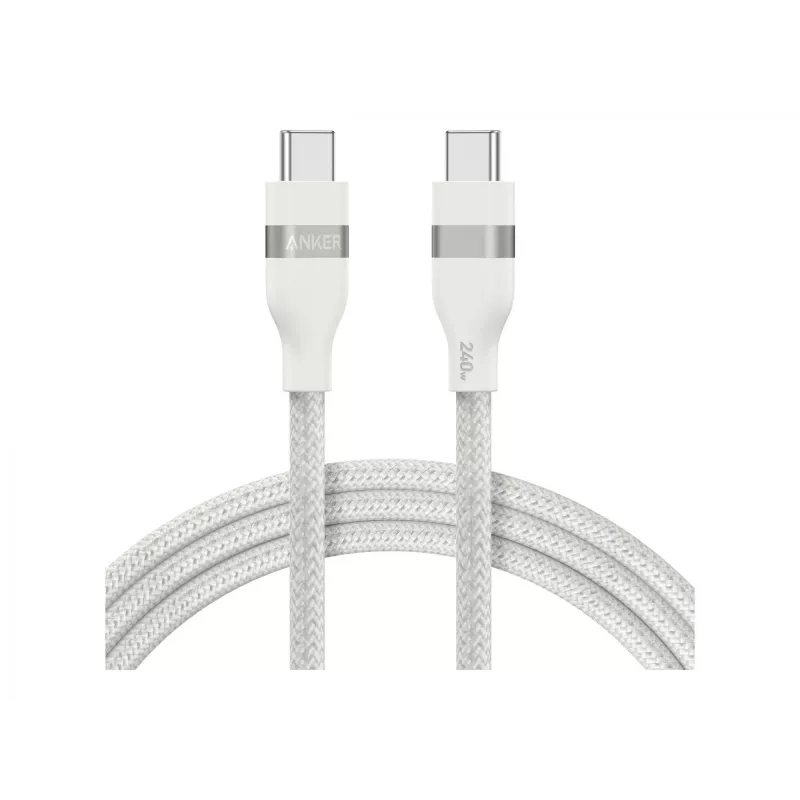 USB-C uz USB-C kabelis Anker A82E2 — USB 2.0, 0,9 m, balts