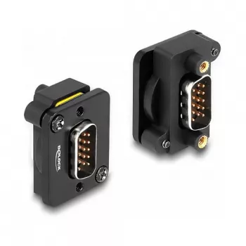 DeLOCK D-Type modulis VGA vīr. pret vīr., melns, 31 mm x 25 mm x 16 mm