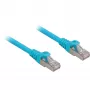 komutācijas kabelis RJ45 Cat.6a SFTP (zils, 25 cm, LSOH (bez halogēna))