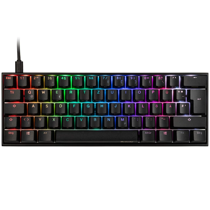 Ducky Mecha Mini spēļu tastatūra USB, melna
