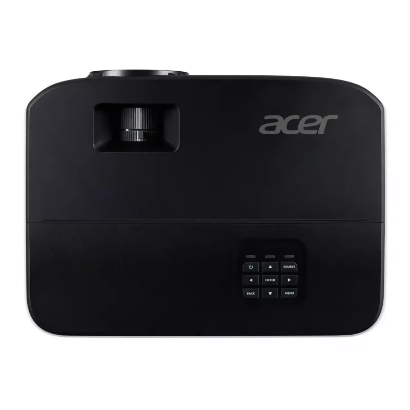 Standarta metiena projektors Acer X1229HP — DLP, XGA (1024x768), 4800 ANSI lūmeni, 210W lampa, melns, 2,4 kg
