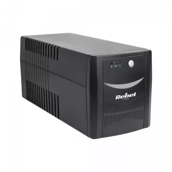 Nepārtrauktās barošanas avots REBEL modelis Micropower 1000 (offline, 1000VA / 600W, 230 V, 50Hz)