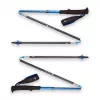 Pārgājiena nūja Melns Diamond Distance Carbon Z-Pole, oglekļa šķiedras kāts, salokāms Z-salocījums, 296 g, 44–130 cm