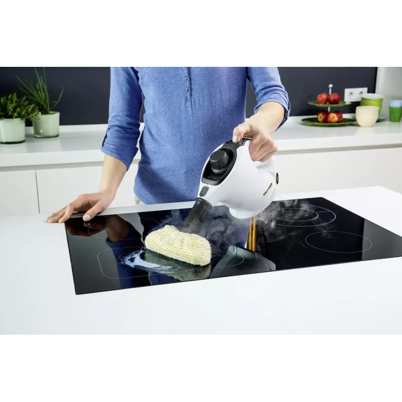 Kärcher SC 1 EasyFix Pārnēsājams tvaika tīrītājs 1200 W Melns, Balts