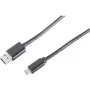 USB kabelis ShiverPeaks BS14-10005 1m USB A USB C melns