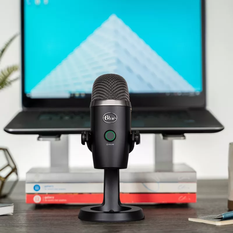 Logitech Yeti Nano, galda mikrofons, 20 - 20000 Hz, 0,5%, 24 biti, 48 kHz, 4,5 mV/Pa