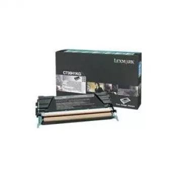 Lexmark C736H1KG - Toneris melns - C736dn 736dtn 736N; X736de 738de 738dte