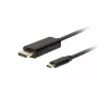 USB-C uz DisplayPort adapteris Lanberg CA-CMDP-10CU-0018-BK Melns 1,8 m