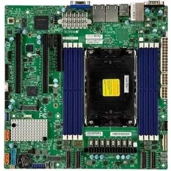 Super Micro SUPERMICRO X13SEM-TF - mātesplate - micro ATX - LGA4677 Socket-E - Intel C741 mikroshēmojums - USB 3.2 Gen 1 - 2 x 10 Gigabit LAN - iebūvēta grafika (MBD-X13SEM-TF-B)