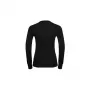 Odlo BL TOP apaļa kakla izgriezuma l/s ACTIVE WARM ECO sieviešu T-krekls, S izmērs, melns