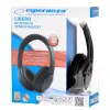 Esperanza Libero EH163K Bezvadu austiņas ar galvas saiti, mūzikas Mini-USB Bluetooth, melnas