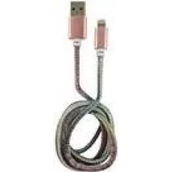 LC-POWER kabelis USB-Lightning-1M-4 1m zils/rozā, USB A uz Lightning (LC-C-USB-LIGHTNING-1M-4)