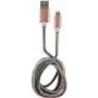 LC-POWER kabelis USB-Lightning-1M-4 1m zils/rozā, USB A uz Lightning (LC-C-USB-LIGHTNING-1M-4)