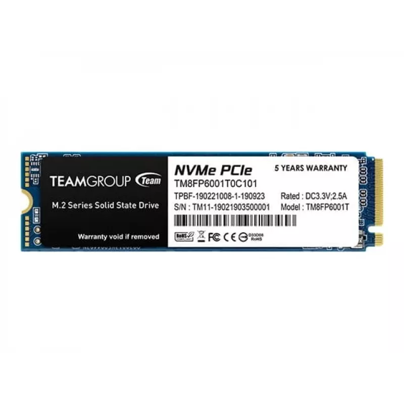 SSD disks Team Group 1 TB M.2 PCI Express 3.0 NVMe MP33