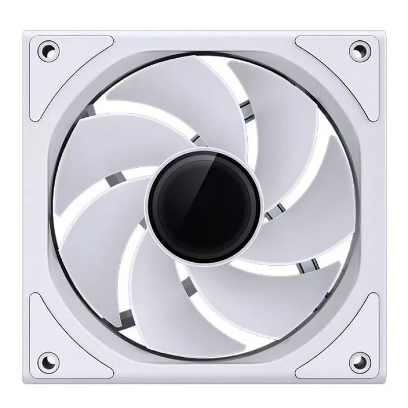 120 mm korpusa ventilators Jonsbo ZK-120W Reverse ARGB balta, 120 mm PWM, ar apvalkotu kabeli