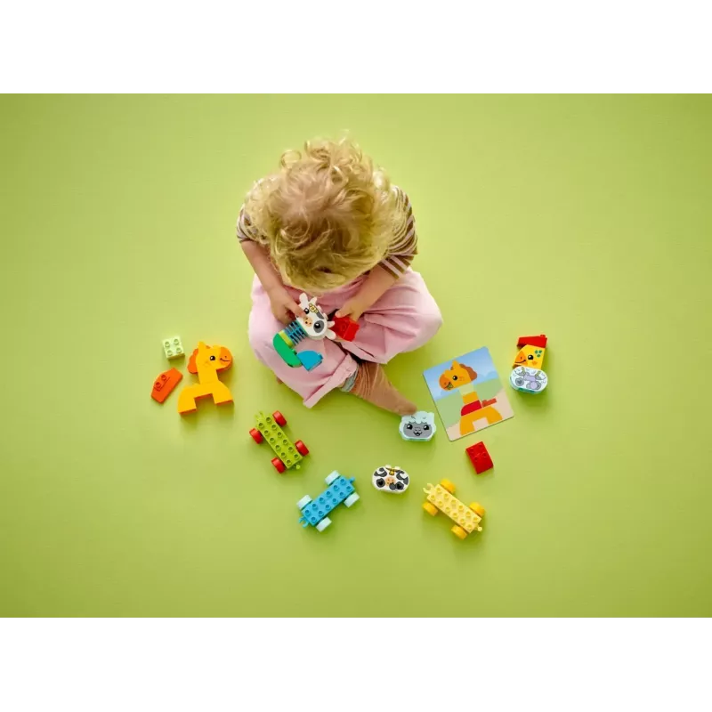 Konstrukciju rotaļlieta LEGO DUPLO Animal Train 10412 — 19 gab., vecumam no 1,5 gadiem, 170×60×430 mm