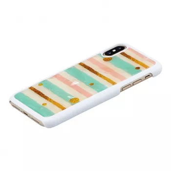 Viedtālruņa maciņš iKins iPhone XS / iPhone XS Max — pop piparmētru melns