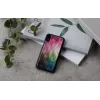viedtālruņa maciņš iKins iPhone XR — water flower design, Melns