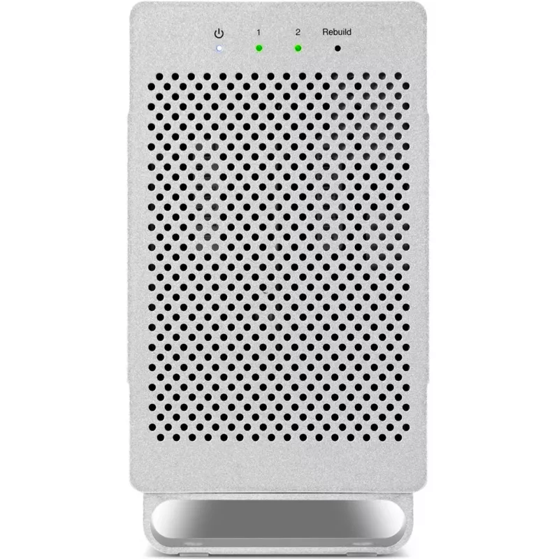 HDD korpuss OWC Mercury Elite Pro Dual balts 2× 3,5 collu SATA diskdziņiem, RAID 0/1/SPAN, USB Type‑B